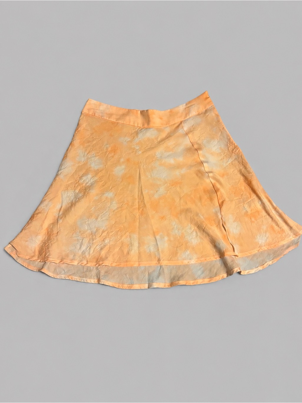 Free People Peach Tie-Dye Mini Skirt